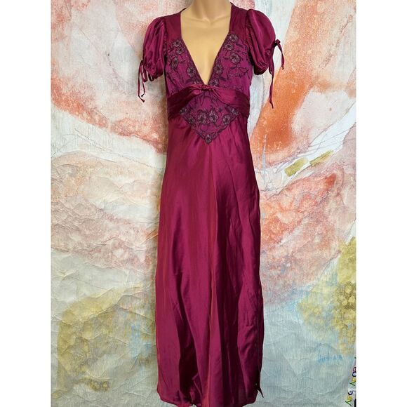 Free People Cooper Satin Midi Slip Dress $198 - Picture 7 of 11